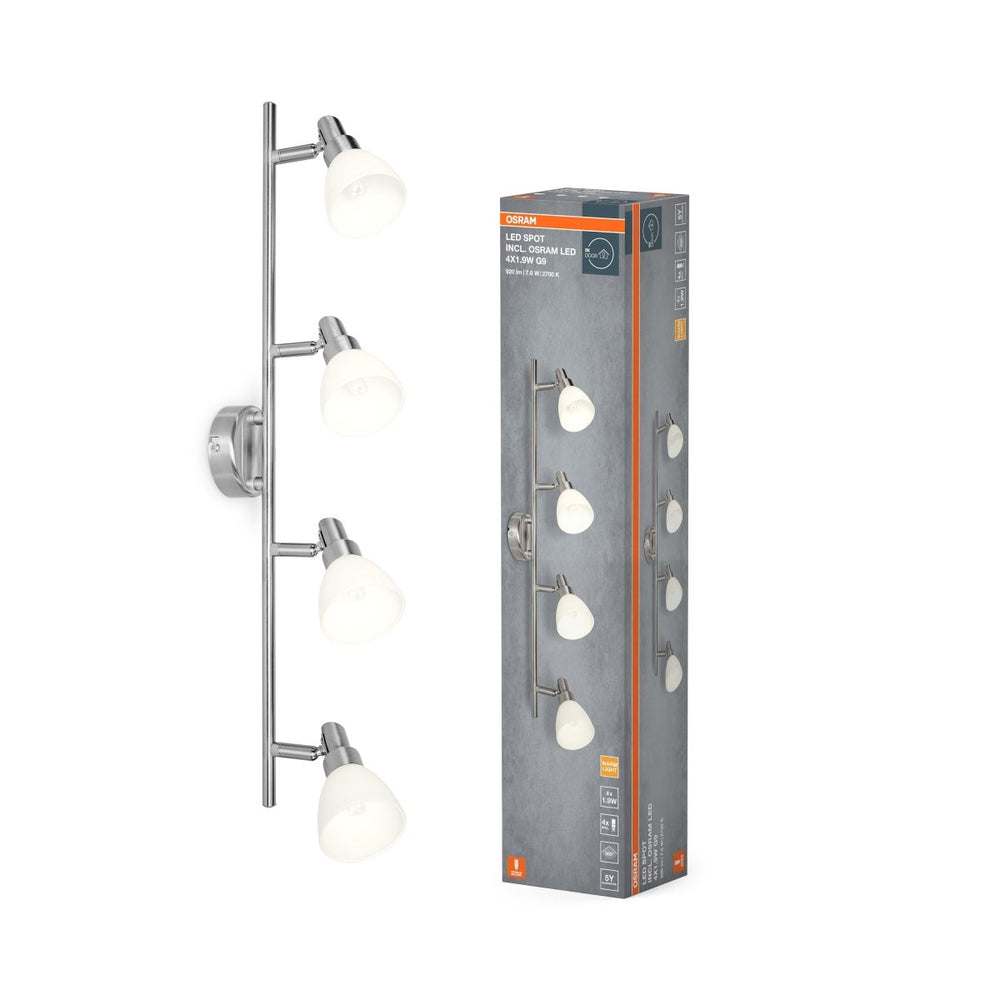 Moderní LED Stropní svítidlo 4x1 LED SPOT teplá bílá OSRAM