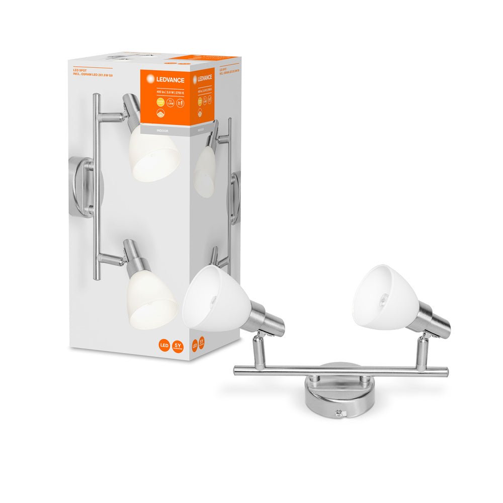 Moderní LED Stropní svítidlo LED SPOT 2x1.9W, teplá bílá