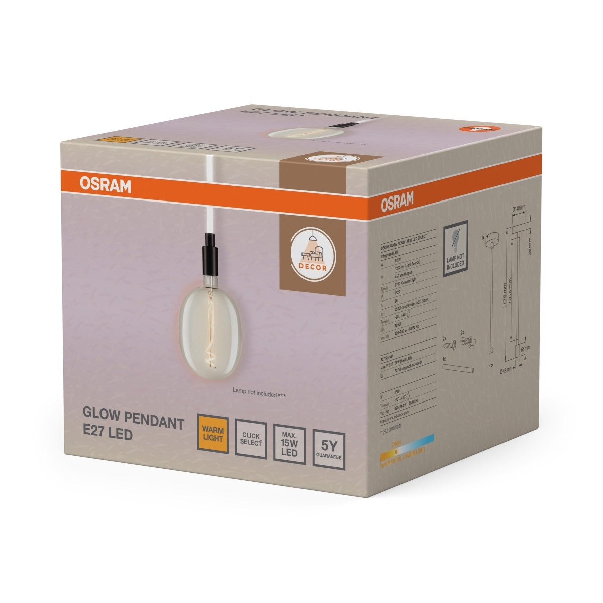 4058075852051 - Moderní závěsné svítidlo Decor Glow - Závěsné - Czechia LEDVANCE e - shop
