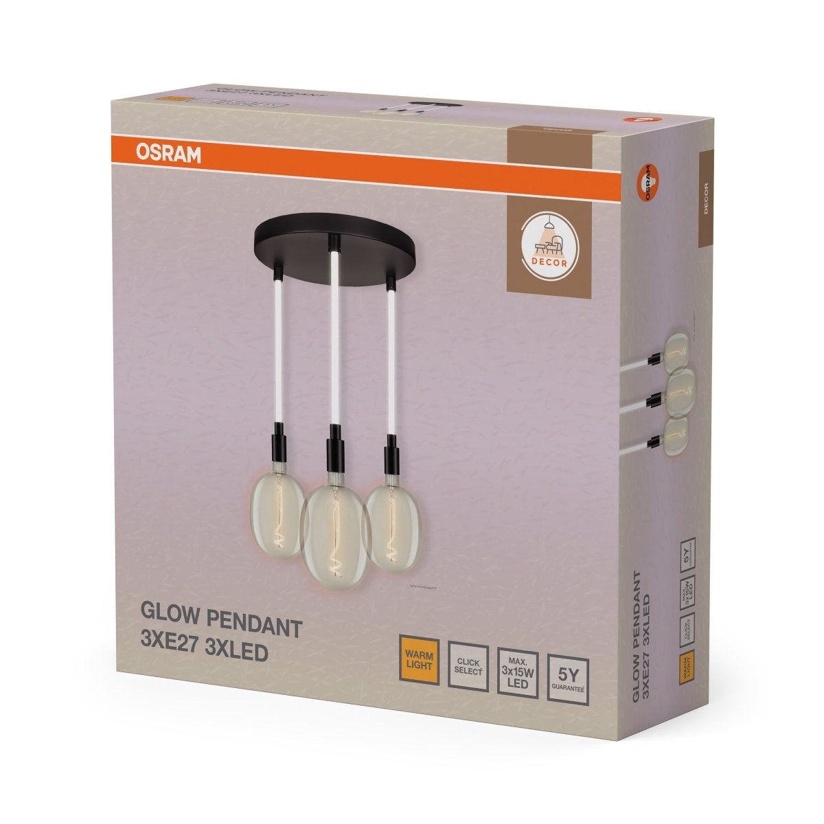 4058075852075 - Moderní závěsné svítidlo Decor Glow PL 3xE27 - Závěsné - Czechia LEDVANCE e - shop