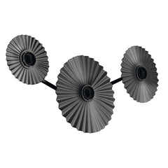 4058075852037 - Nástěnné svítidlo Decor Plisse, 3×E27, tmavě šedé - Nástěnné svítidlo - LEDVANCE e - shop