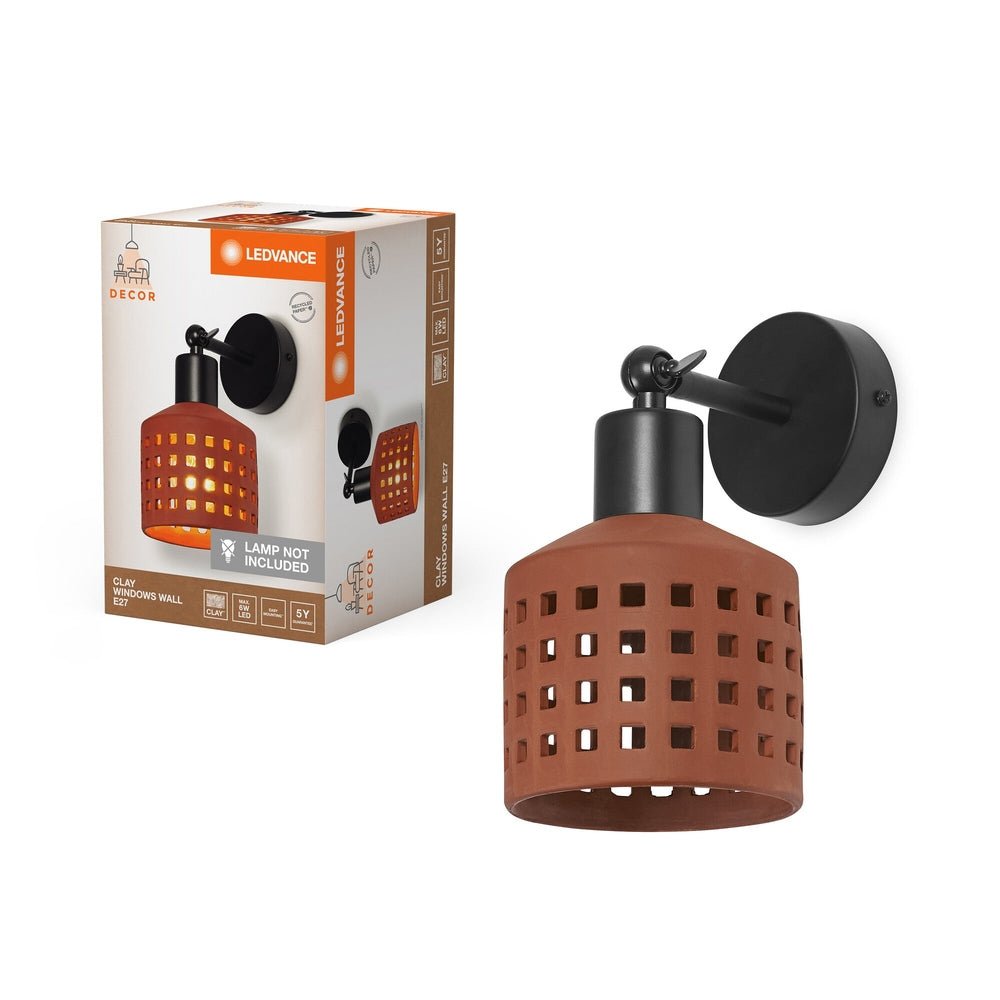 Nástěnné svítidlo dekorativní E27 6W CLAY WINDOWS WALL