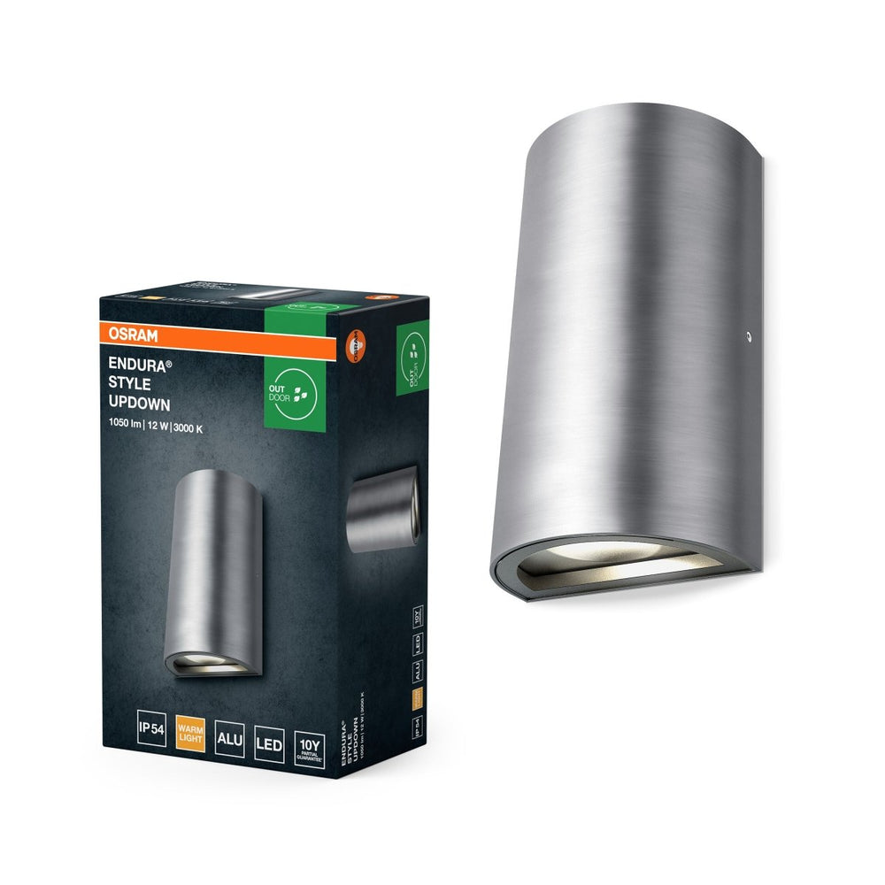 Nástěnné svítidlo Endura Style UpDown, 12 W, hliníkové