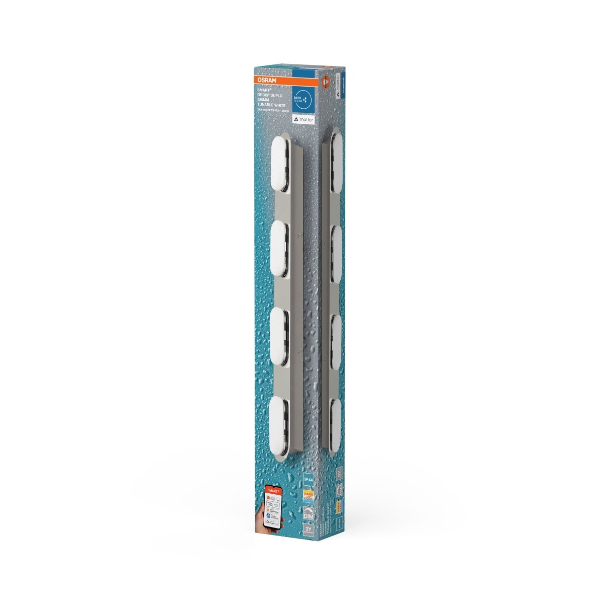 4099854473081 - Nástěnné svítidlo Matter Orbis Duplo IP44 580mm, Laditelná Bílá - Stropní svítidlo - Czechia LEDVANCE e - shop