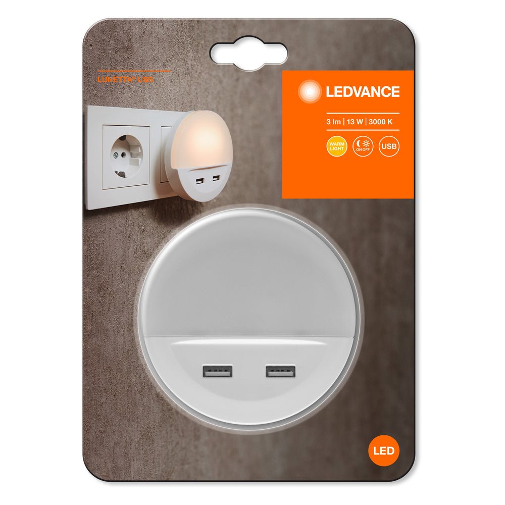 4058075266902 - Orientační dětské noční LED světlo do zásuvky LUNETTA USB - Orientační svítidlo - LEDVANCE e - shop