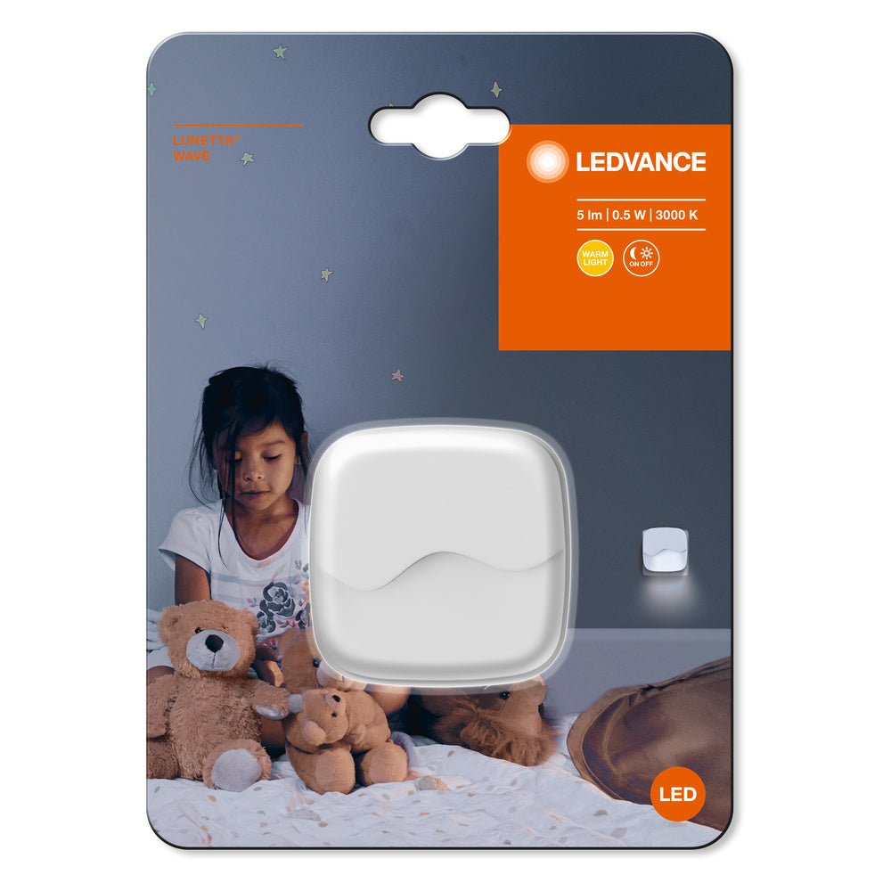 4058075399662 - Orientační dětské noční LED světlo do zásuvky LUNETTA WAVE - Orientační svítidlo - LEDVANCE e - shop