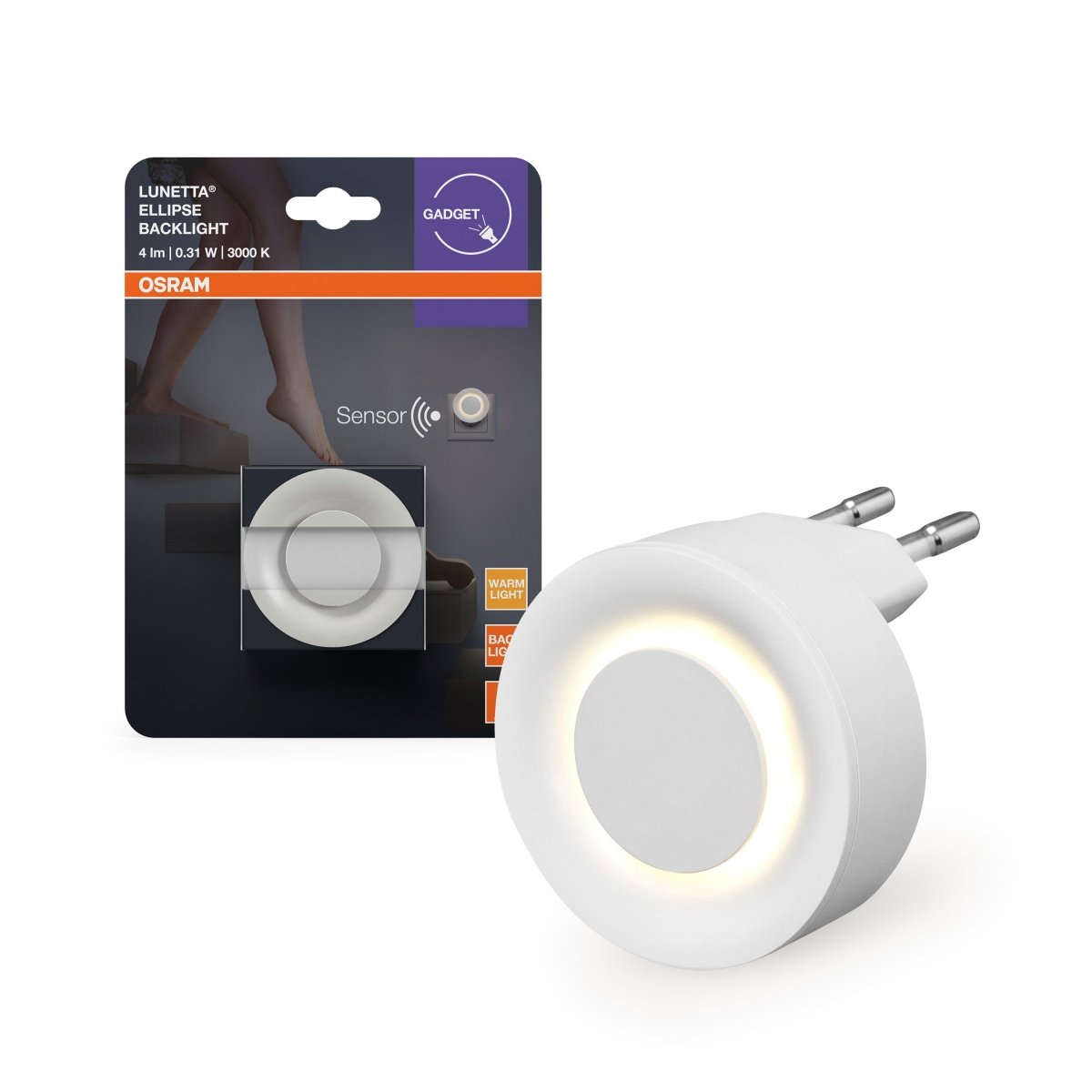 4099854444333 - Orientační svítidlo LUNETTA® Backlight Ellipse, bílá, teplá bílá - Orientační svítidlo - Czechia LEDVANCE e-shop