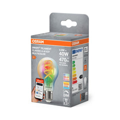 4058075850767 - OSRAM Chytrá Matter RGBTW žárovka E27 FILAMENT CLASSIC A - Žárovka - LEDVANCE e - shop