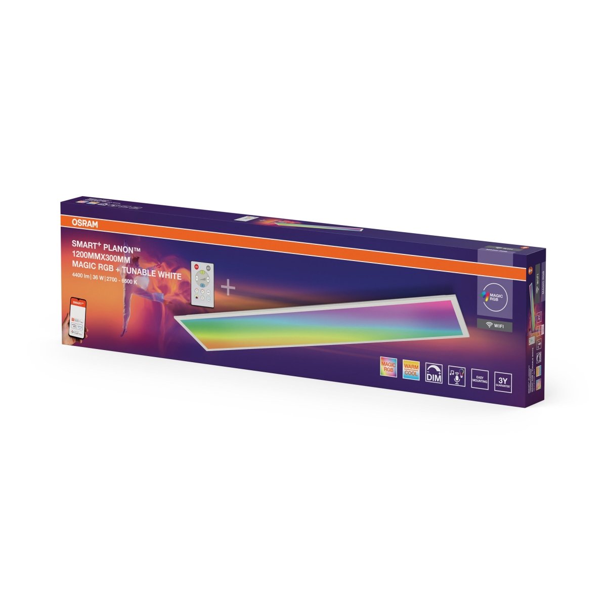 4099854471995 - Panel Wifi Planon Magic 1200x300mm, RGB+Laditelná Bílá - Panel - Czechia LEDVANCE e - shop