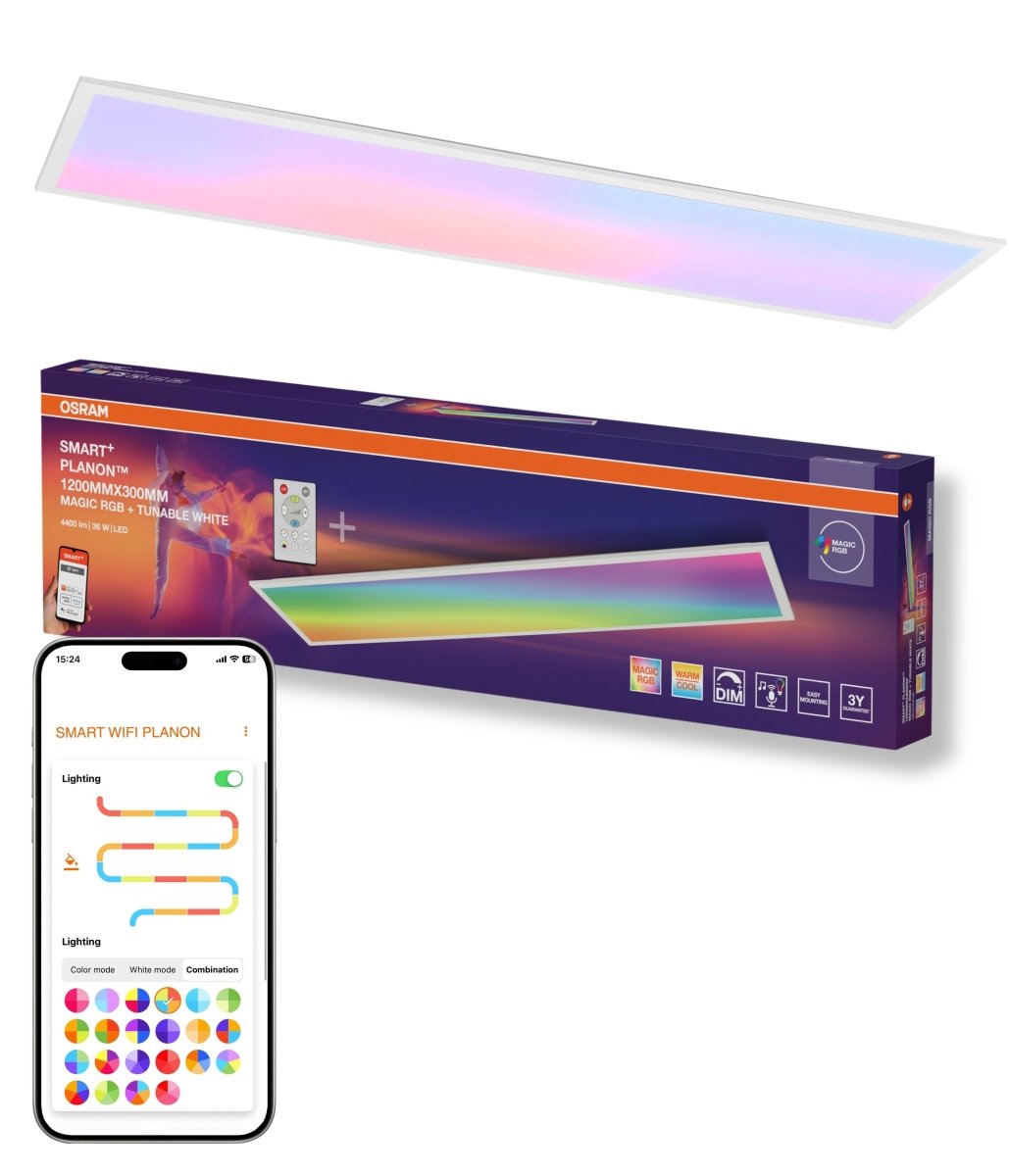 4099854471995 - Panel Wifi Planon Magic 1200x300mm, RGB+Laditelná Bílá - Panel - Czechia LEDVANCE e - shop