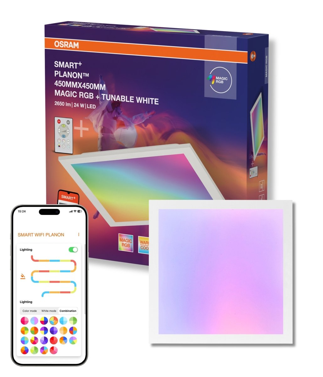 4099854472213 - Panel Wifi Planon Magic 450x450mm, RGB+Laditelná Bílá - Panel - Czechia LEDVANCE e - shop