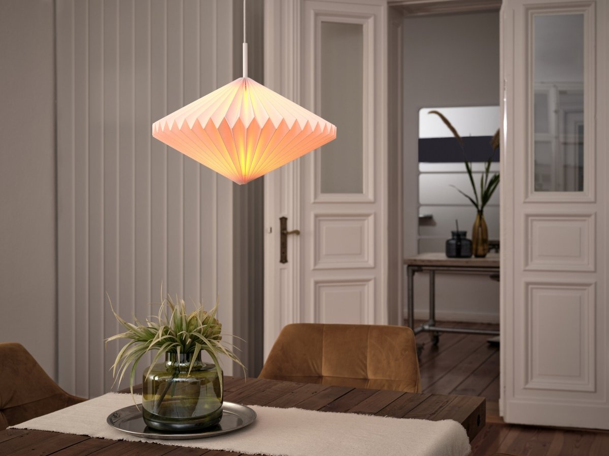 4058075847149 - Papírové závěsné svítidlo Paper Lantern Diamond, 1x E27, Bílé - Czechia LEDVANCE e - shop