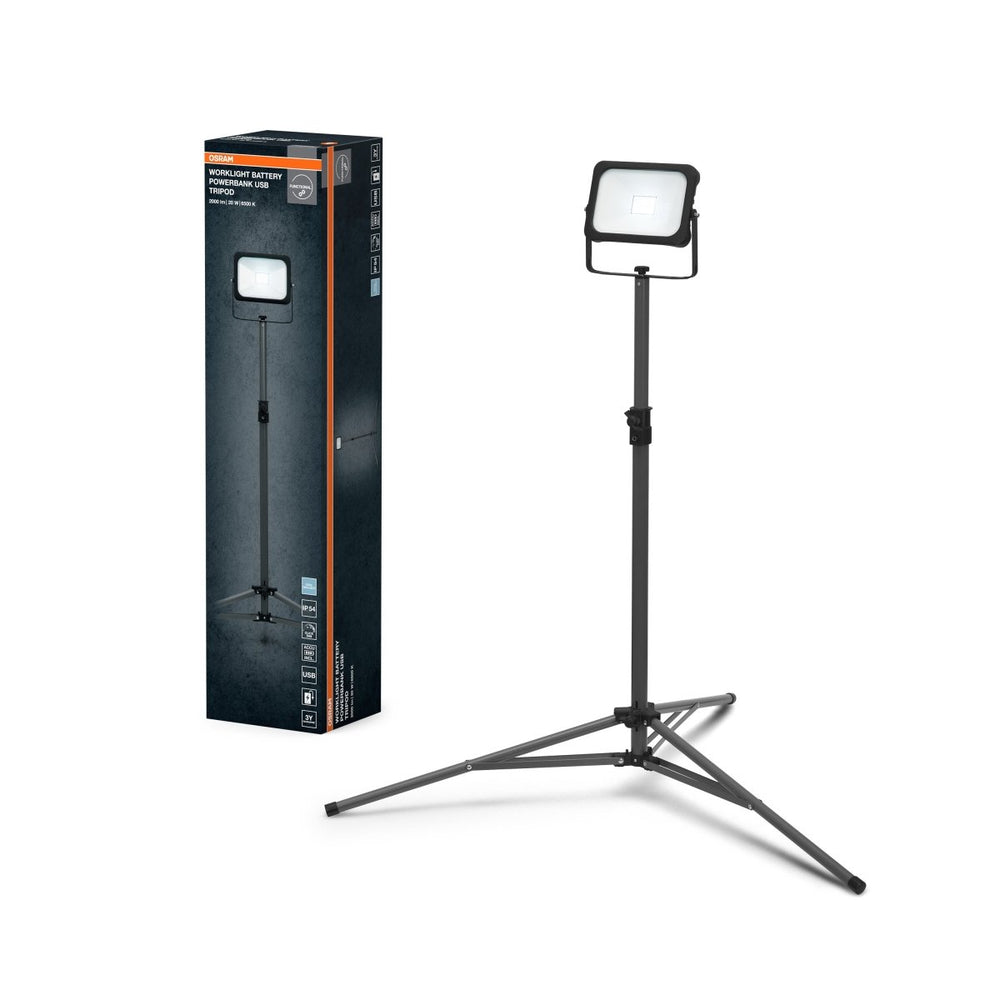 Pracovní svítidlo Value, Tripod Battery 1x20W, Studené denní světlo