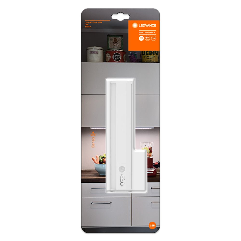 4058075260436 - Přenosné nabíjecí LED světlo pod linku s USB a senzorem 200 - Podlinkové svítidlo - LEDVANCE e - shop