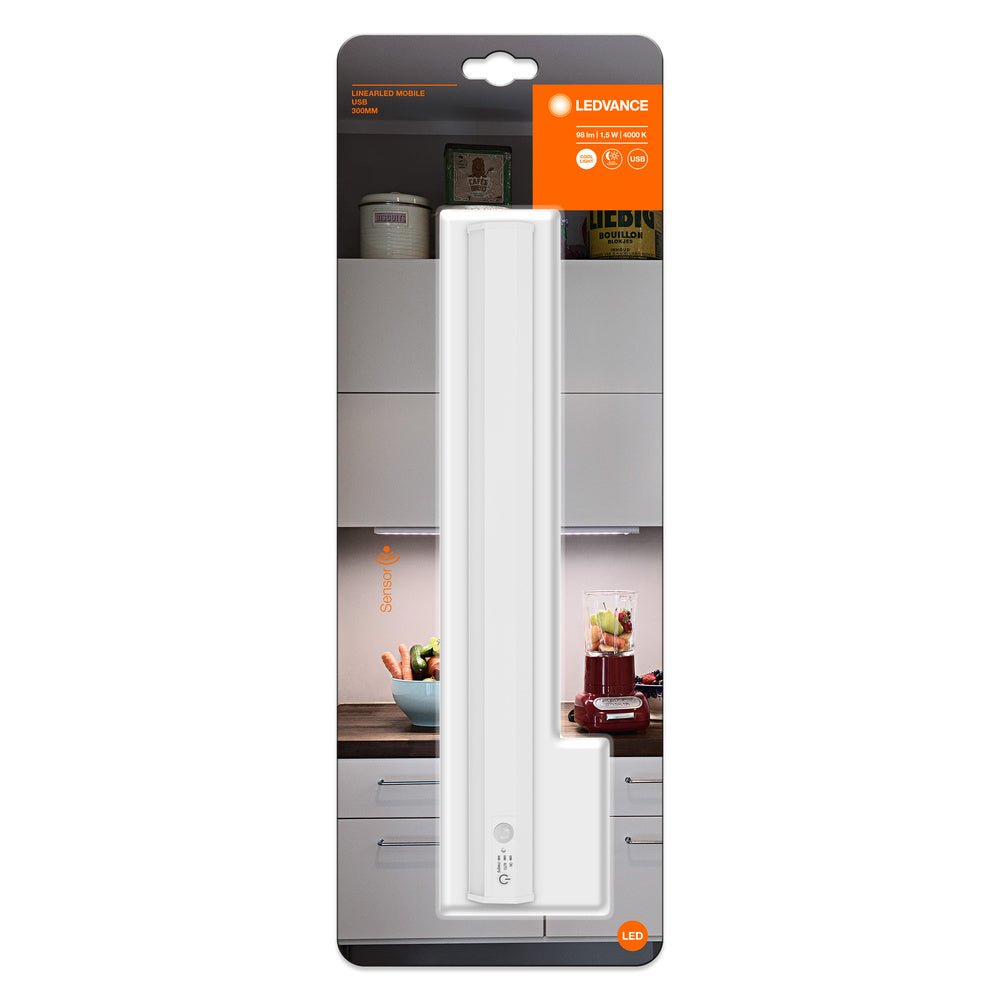 4058075260467 - Přenosné nabíjecí LED světlo pod linku s USB a senzorem 300 - Podlinkové svítidlo - LEDVANCE e - shop