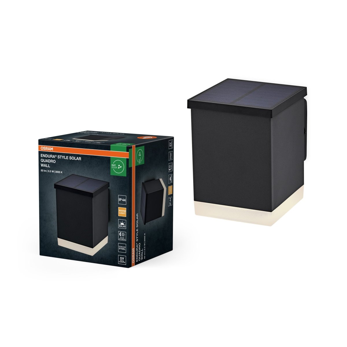 4099854455810 - Příjezdové solární svítidlo 0,50 W Teplá bílá 85 mm - Solární - LEDVANCE e - shop