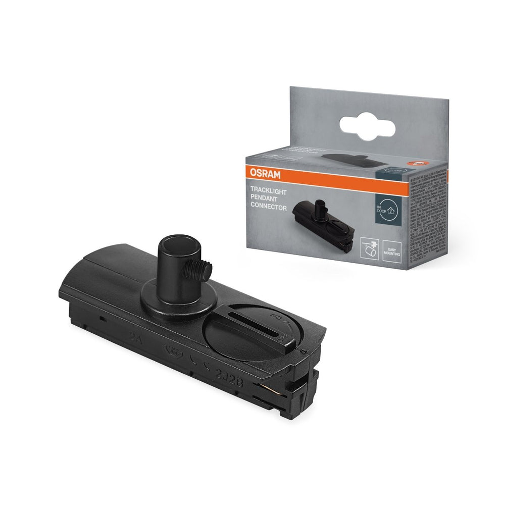 Přípojka závěsného světla černá TRACKLIGHT OSRAM