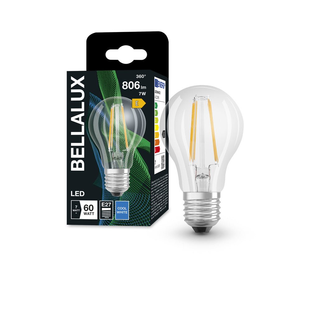 4058075592315 - Průhledná LED žárovka E27 7W CLASSIC A, studená bílá - Žárovka - LEDVANCE e - shop