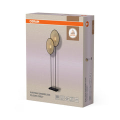 4058075847286 - Ratanová stojací lampa Rattan Dandelion, 2x E27, Hnědá - Czechia LEDVANCE e - shop