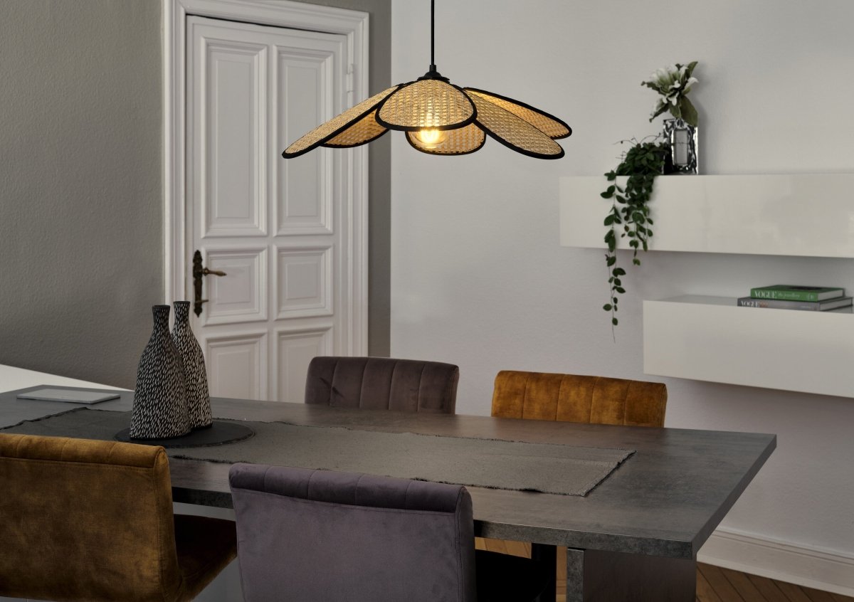 4058075847187 - Ratanové závěsné svítidlo Rattan Daisy 580mm, 1x E27, Hnědé - Czechia LEDVANCE e - shop