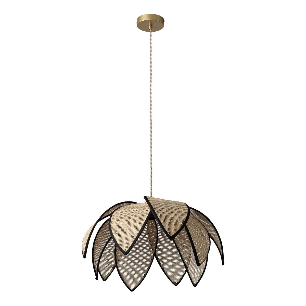 4058075847248 - Ratanové závěsné svítidlo Rattan Lotus 480mm, 1x E27, Hnědé - Czechia LEDVANCE e - shop