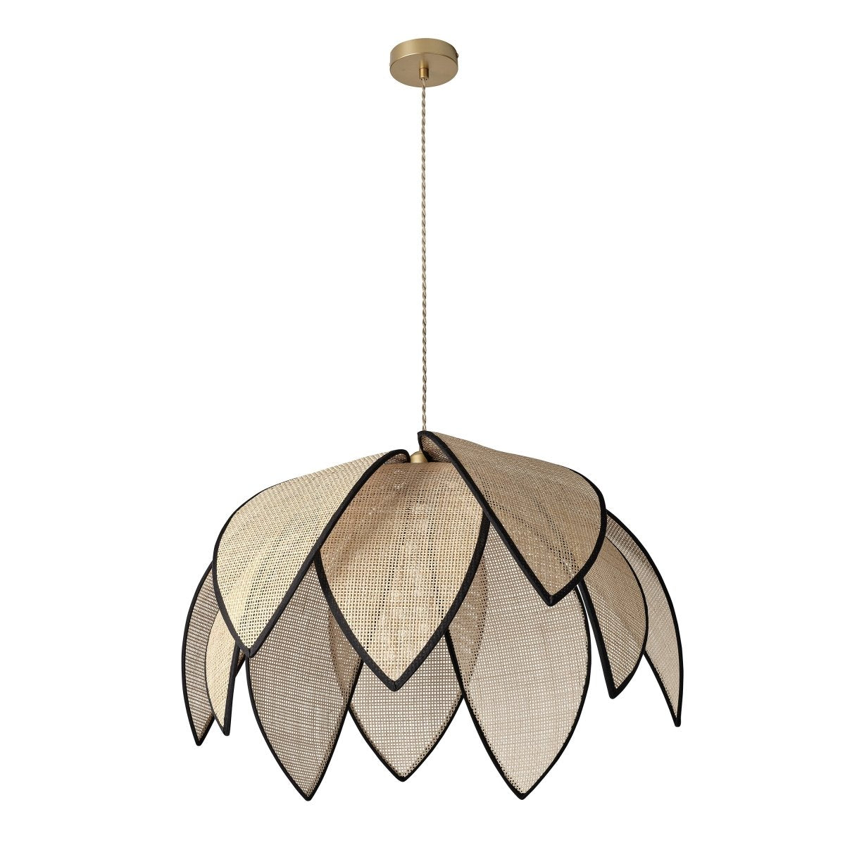 4058075847224 - Ratanové závěsné svítidlo Rattan Lotus 670mm, 1x E27, Hnědé - Czechia LEDVANCE e - shop