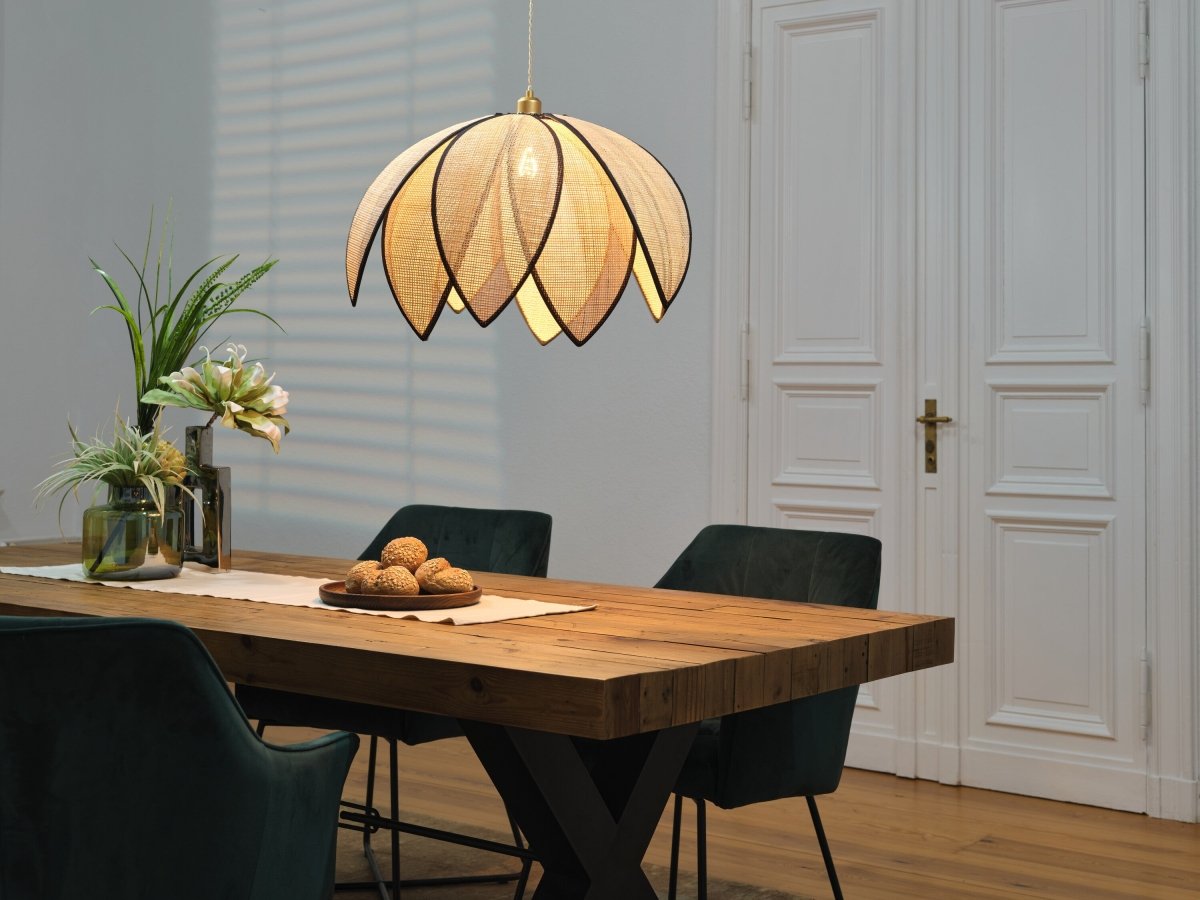 4058075847224 - Ratanové závěsné svítidlo Rattan Lotus 670mm, 1x E27, Hnědé - Czechia LEDVANCE e - shop
