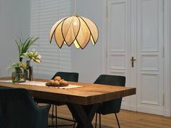 4058075847224 - Ratanové závěsné svítidlo Rattan Lotus 670mm, 1x E27, Hnědé - Czechia LEDVANCE e - shop