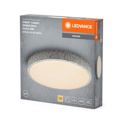 4099854283888 - Šedé LED stropní svítidlo 390 mm ORBIS, teplá bílá - Stropní svítidlo - LEDVANCE e - shop