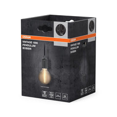 4099854419430 - Šedé stropní svítidlo E27 max 15 W VINTAGE BOBBIN OSRAM - Lustr - LEDVANCE e - shop