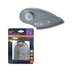 4099854531378 - Šedé venkovní nástěnné LED světlo DOOR DOWN IP54 se senzorem OSRAM - Nástěnné venkovní svítidlo - LEDVANCE e - shop