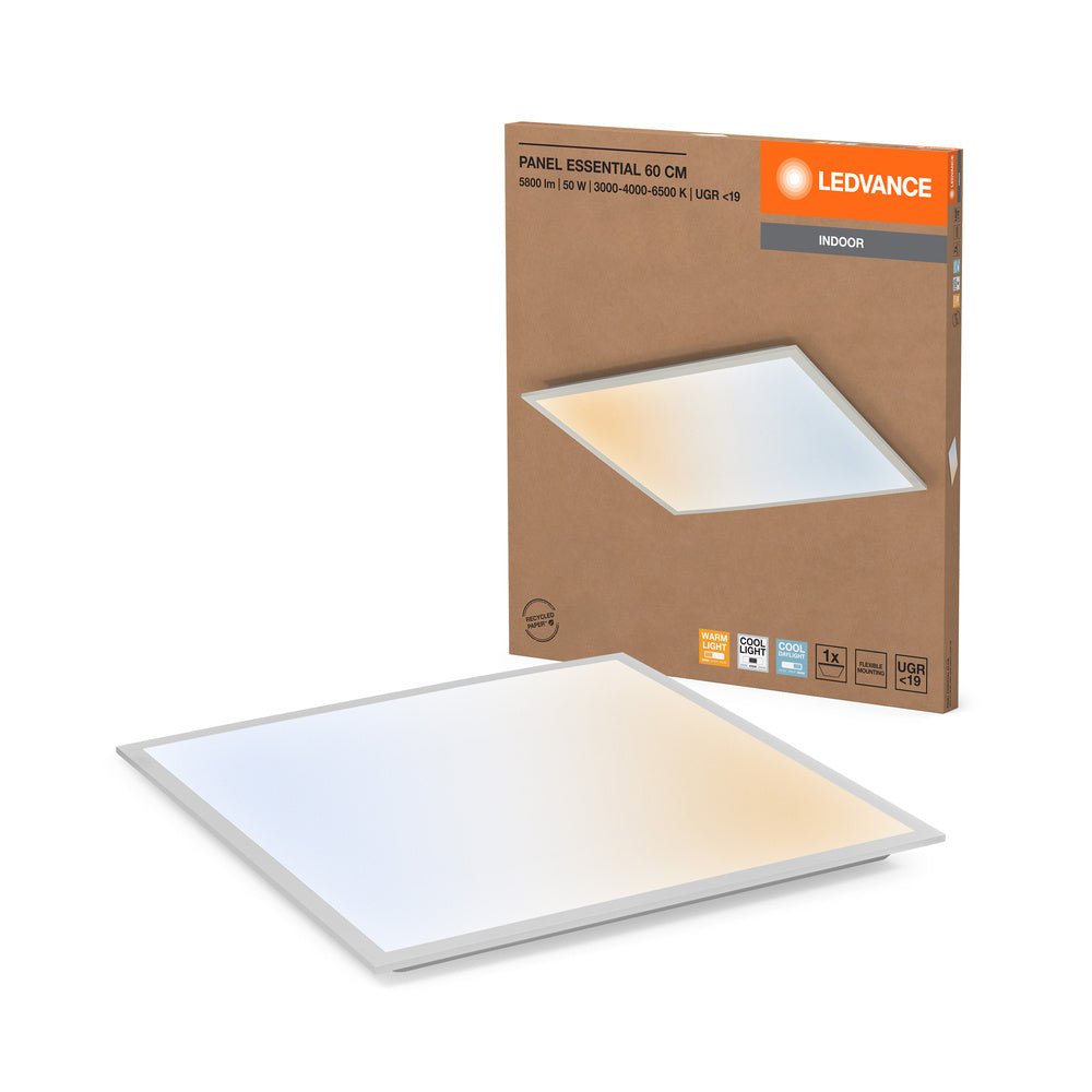 Šedý panel 40W 5800lm ESSENTIAL 60cm, laditelná bílá