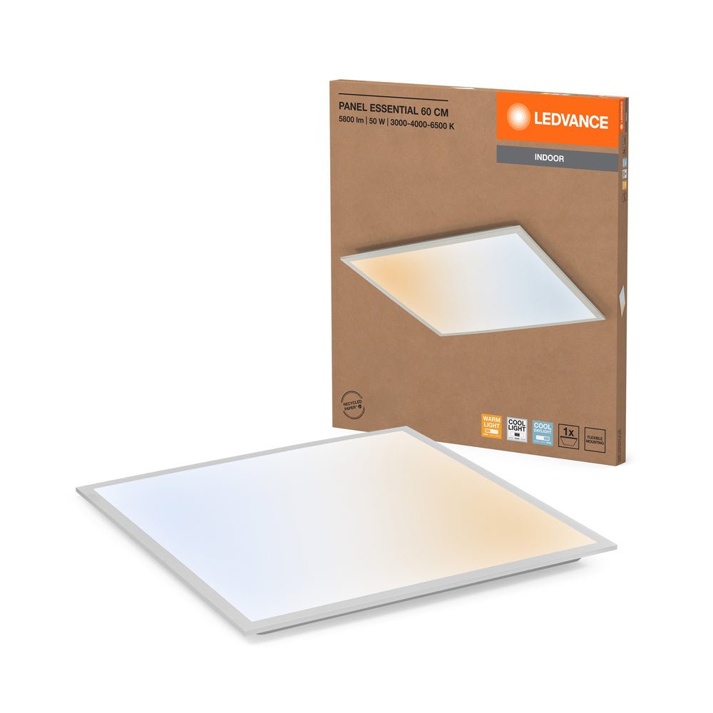 Šedý panel 50W ESSENTIAL 60cm, laditelná bílá