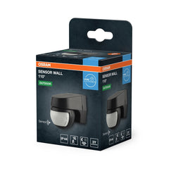 4099854454073 - Senzorové nástěnné svítidlo 110° IP44 tmavě šedé - Senzor - LEDVANCE e - shop
