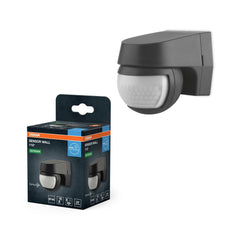 4099854454073 - Senzorové nástěnné svítidlo 110° IP44 tmavě šedé - Senzor - LEDVANCE e - shop