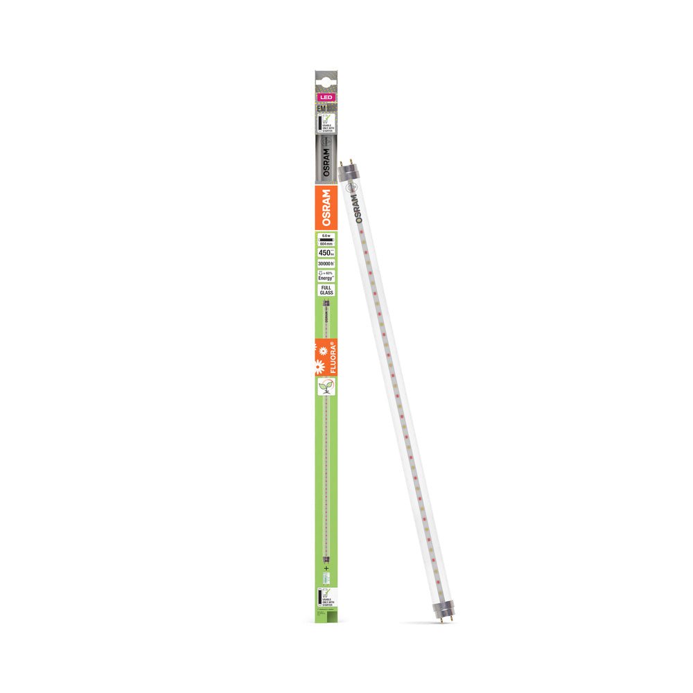 Skleněná LED trubice pro růst rostlin G13 6.6W 604 mm