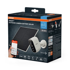4058075850576 - SMART+ Chytrá venkovní WiFi kamera solární, bílá - Doplněk - Czechia LEDVANCE e-shop