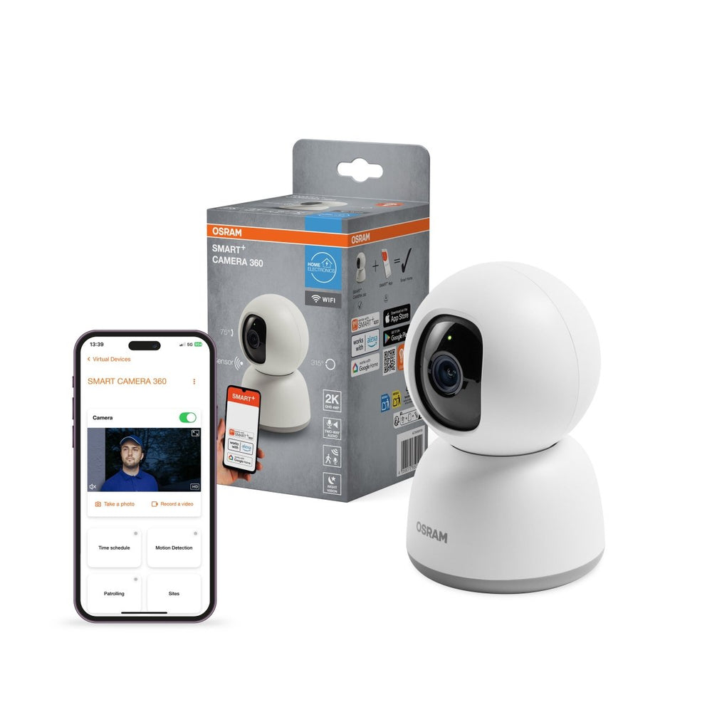 SMART+ Chytrá WiFi kamera 360° vnitřní, bílá