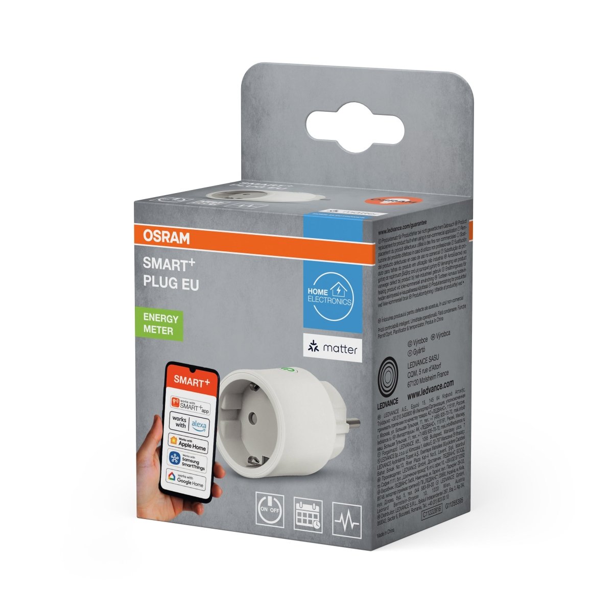 4099854419201 - SMART+ Chytrá zásuvka Matter přes WiFi Bílá - Zásuvka - Czechia LEDVANCE e-shop