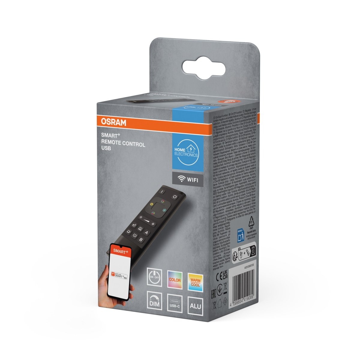 4099854419089 - SMART+ Chytré dálkové ovládání WiFi černá - Chytrý ovladač - Czechia LEDVANCE e-shop