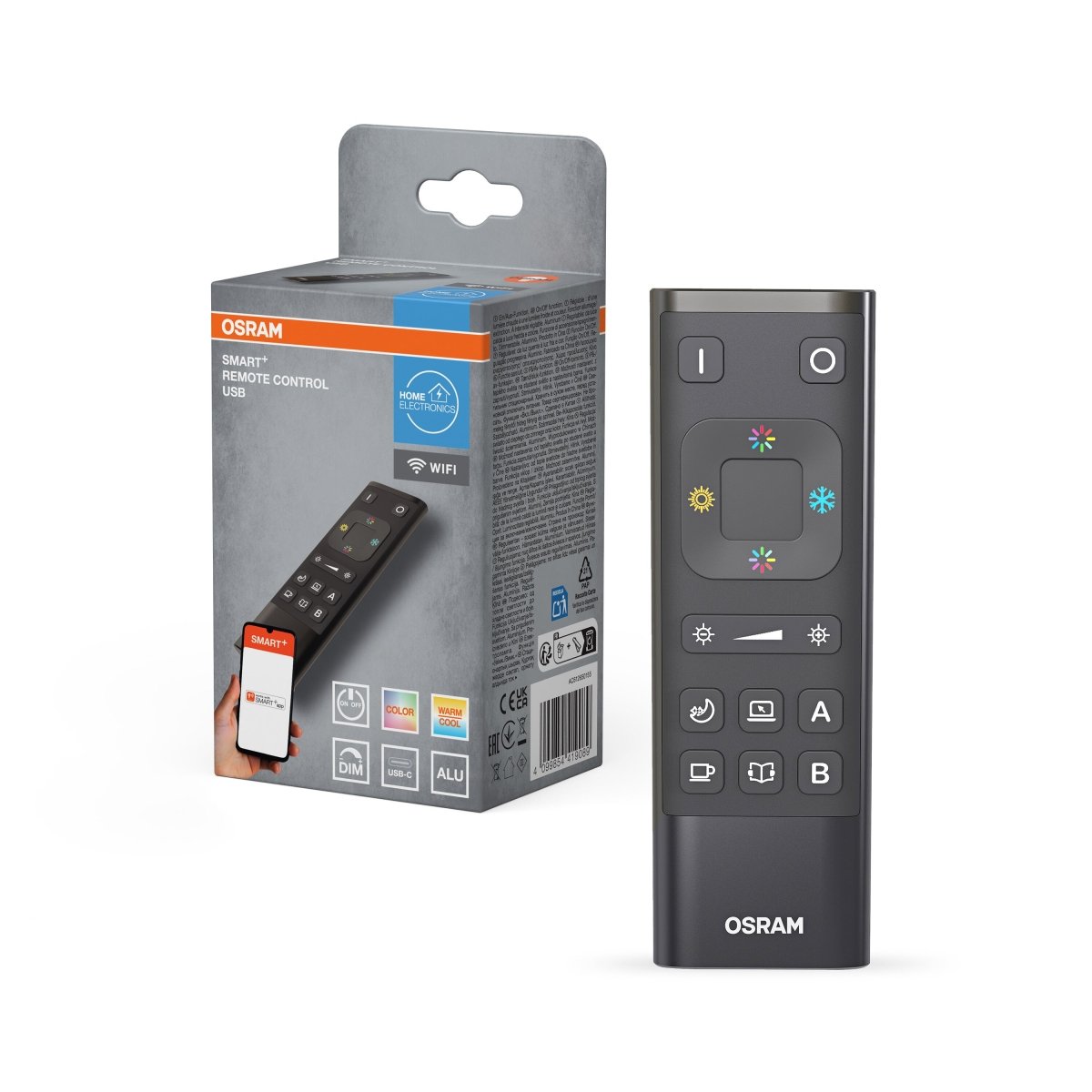 4099854419089 - SMART+ Chytré dálkové ovládání WiFi černá - Chytrý ovladač - Czechia LEDVANCE e-shop