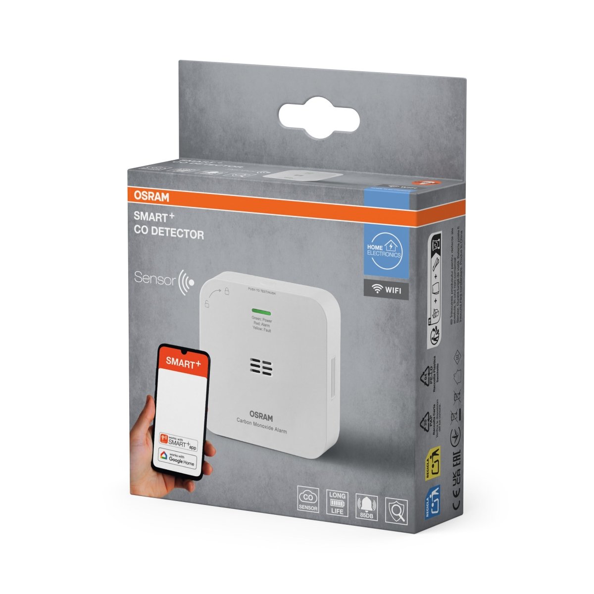 4099854418136 - SMART+ Chytrý detektor CO WiFi Bílá - Doplněk - Czechia LEDVANCE e-shop