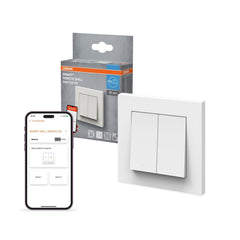 4058075849860 - SMART+ Chytrý nástěnný spínač WiFi bílá (2kanálový) - Chytrý ovladač - Czechia LEDVANCE e-shop