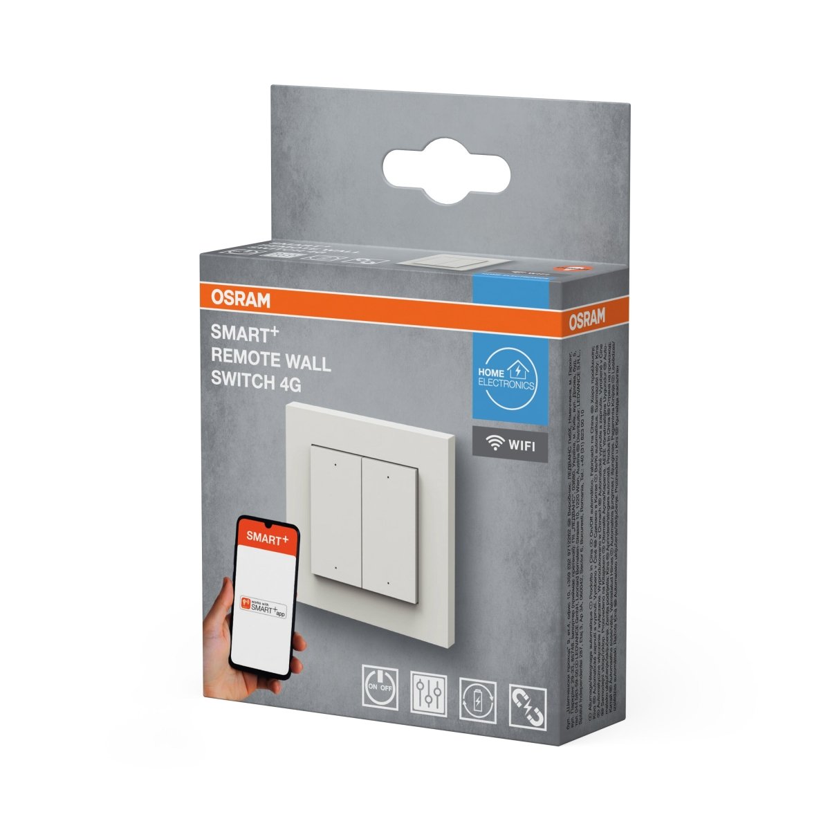 4058075849884 - SMART+ Chytrý nástěnný spínač WiFi bílá - Chytrý ovladač - Czechia LEDVANCE e-shop