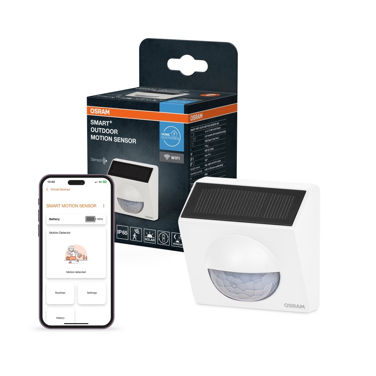 4099854419102 - SMART+ Chytrý venkovní pohybový senzor WiFi bílá - Venkovní senzor - Czechia LEDVANCE e-shop