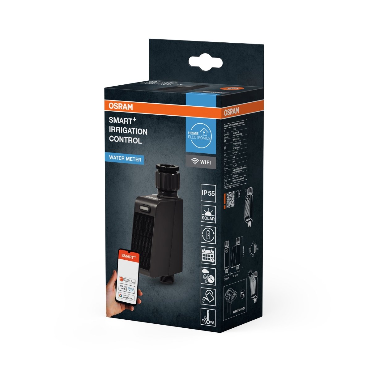4058075849402 - SMART+ Chytrý zavlažovací ovladač WiFi Šedý - Doplněk - Czechia LEDVANCE e-shop