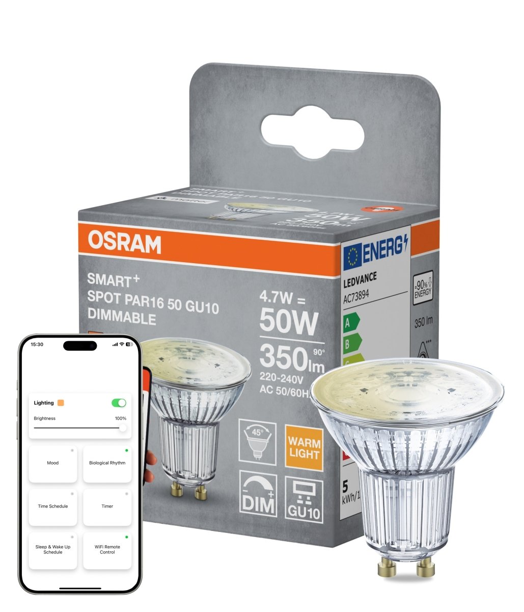 Smart LED reflektor SMART+ MATTER Dimmable PAR16 50, 4.7W, GU10
