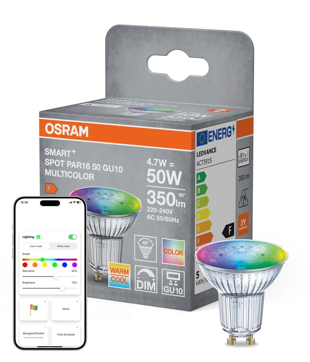 4099854462191 - Smart LED reflektor SMART+ MATTER Multicolor PAR16 50, 4.7W, GU10 - Czechia LEDVANCE e - shop