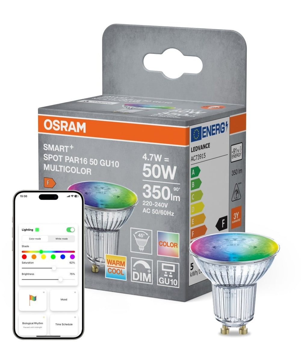Smart LED reflektor SMART+ MATTER Multicolor PAR16 50, 4.7W, GU10