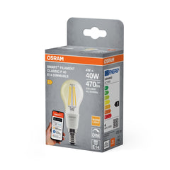 4099854530029 - Smart LED žárovka SMART+ MATTER Filament Classic P40, 4W, Teplá bílá, E14 - Czechia LEDVANCE e - shop